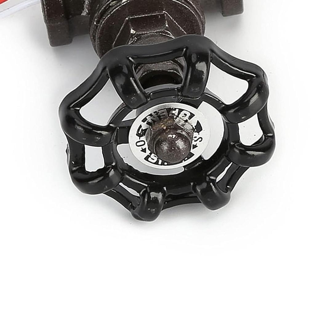 Steampunk Light Switch,Vintage Iron 1.27 Centimeter Stop Valve Light Switch with Wire Light Accessories Parts,Suitable for Desk Lamp Bedroom Home