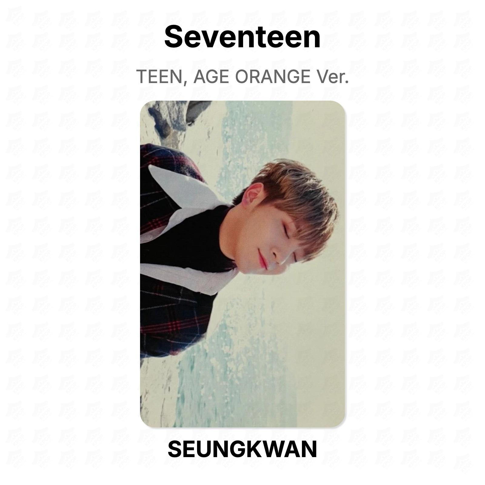 Seventeen TEEN, AGE ORANGE Ver. Official Photocard SEUNGKWAN