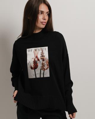 Women's Sweater Of White 10005 42 Black