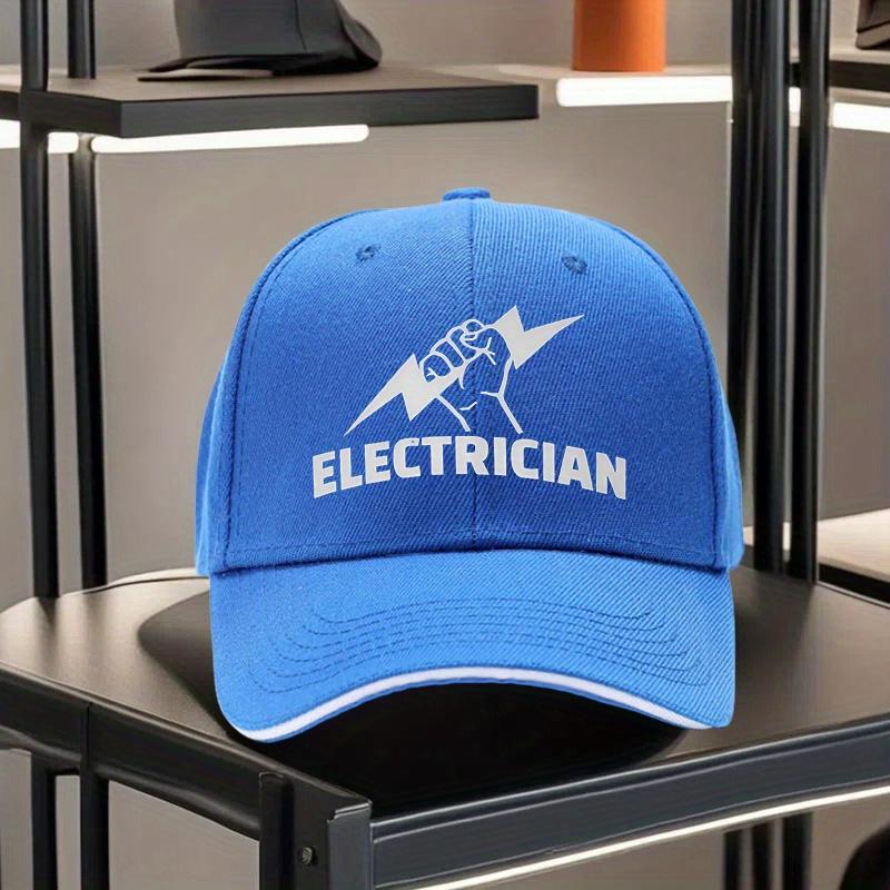 Fall in Love with Electrical Engineer Backbuckle Baseball Cap   Lightweight Polyester Dad Cap with Power Pattern Printing