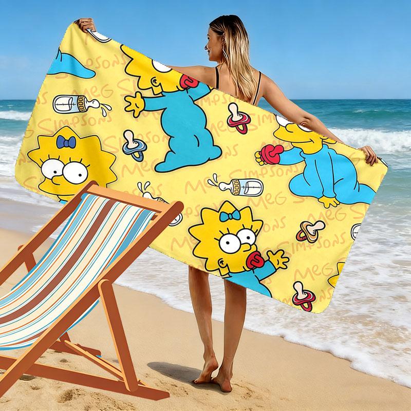 Maggie Print Beach Towel, Large Soft Quick Dry Towel for Beach Camping Swimming