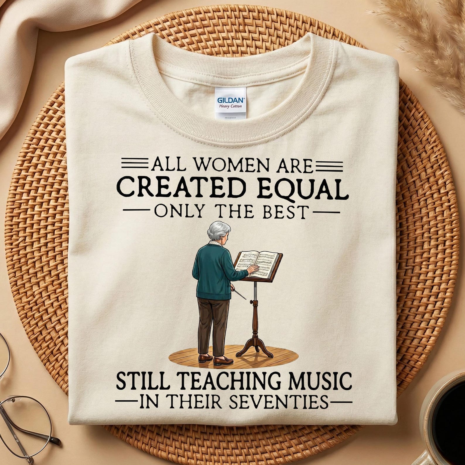 Music Teacher 70th Birthday Shirt, Funny Music Teacher T-Shirt, Teacher Appreciation Gift, 70s Mother s Day Tee M