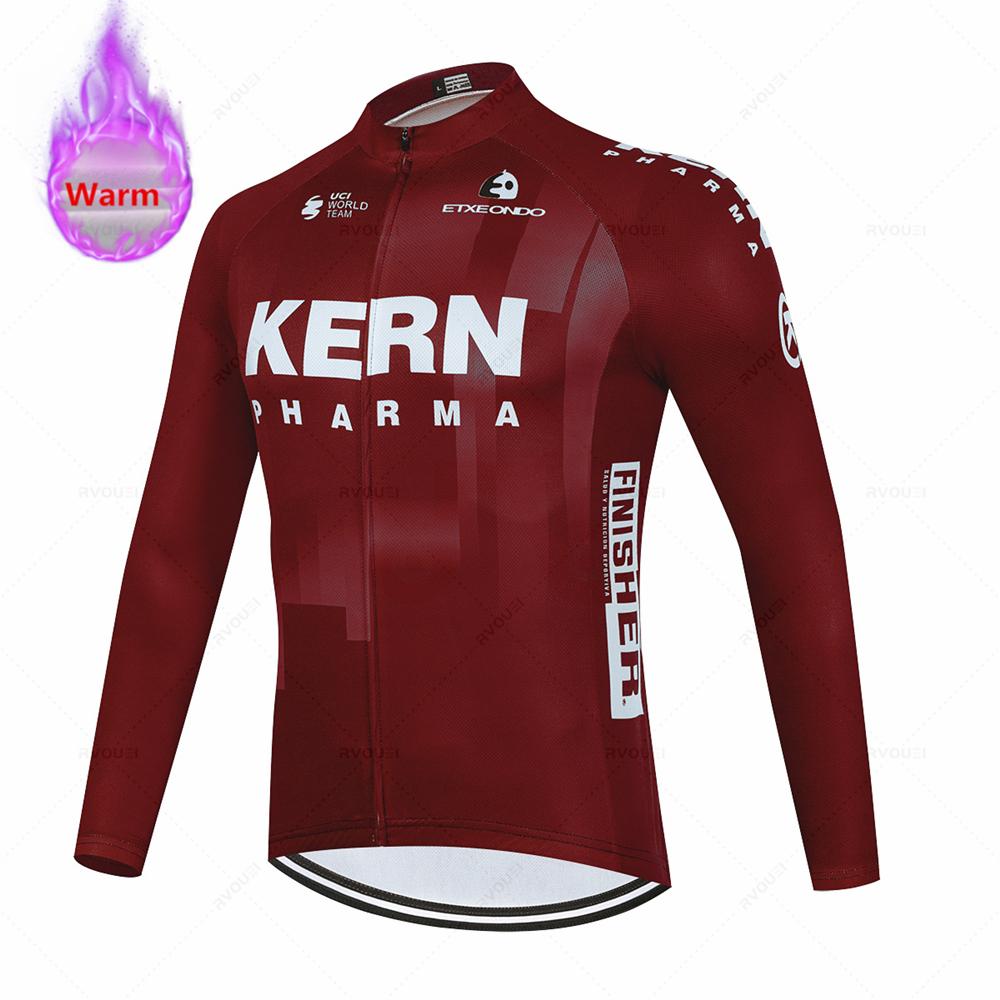 

2026 Winter Velvet Warm Kern Winter Thermal Fleece Cycling Jersey Set Racing Bicycle Cycling Clothing Keep Warm MTB Bike Wear Clothes Suit XS