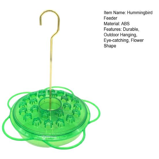 Hummingbird Feeder for Outdoor Hanging Plastic Wildbird Feeder with 24 Feeding Ports And Perch for Outside Patio Garden Lawn Decor