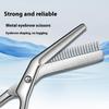 Eyebrow Scissors For Men And Women Makeup Tools One Metal Texture With Comb Eyebrow Razor Beauty Scissors Stainless Steel