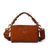 Summer Versatile Shoulder Bag Solid Color Simple and Lightweight Cross-span Bag Daily Commuter Handheld Small Square Bag Men and Women