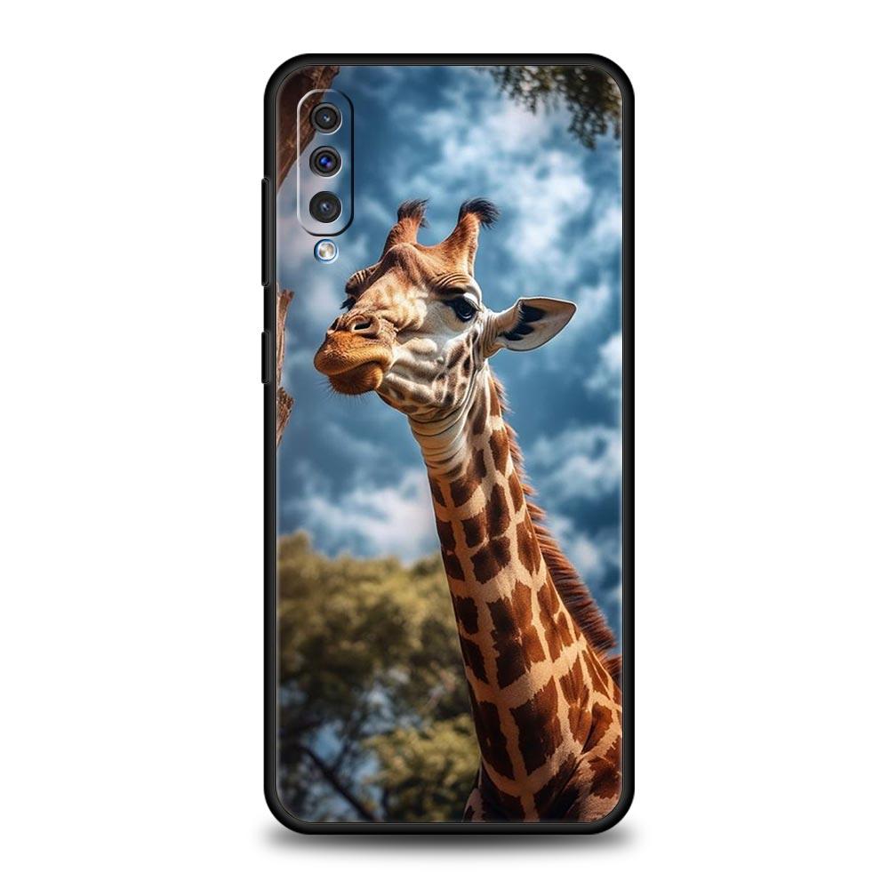 giraffe Phone Case For Samsung A24 A12 A14 A32 A50 A70 A20E A20S A10S A22 A30 A40 A34 A54 A42 A52 5G A02S A04s Soft Cover