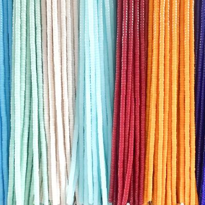 Kolorowe szklane kryształowe koraliki 3×6 mm do tworzenia biżuterii DIY - Koraliki dystansowe w kształcie rurki do naszyjników i bransoletek