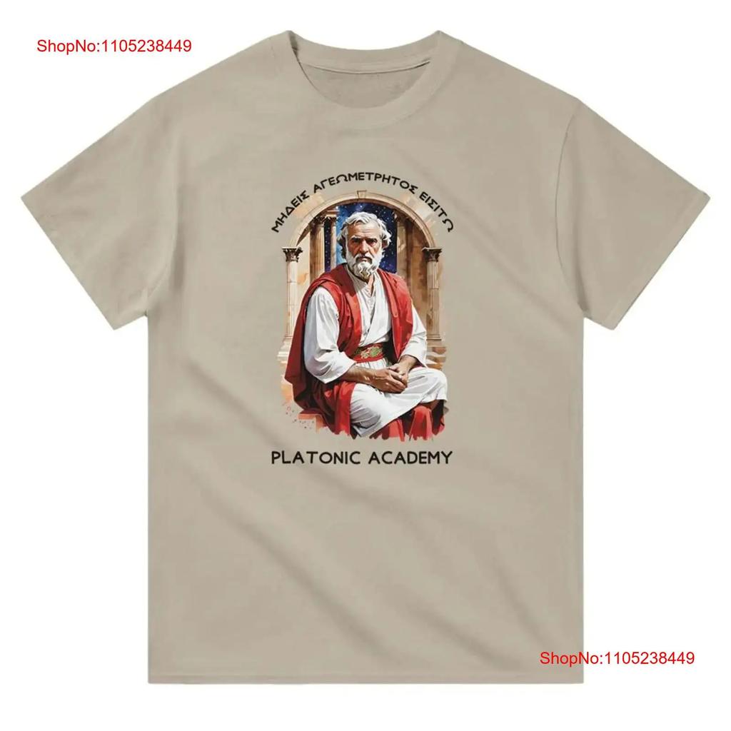 Plato T Shirt Platonic Academy vintage Washed Top For Everyday Wear Versatile homme graphic Breathable Comfortable Soft Stylish