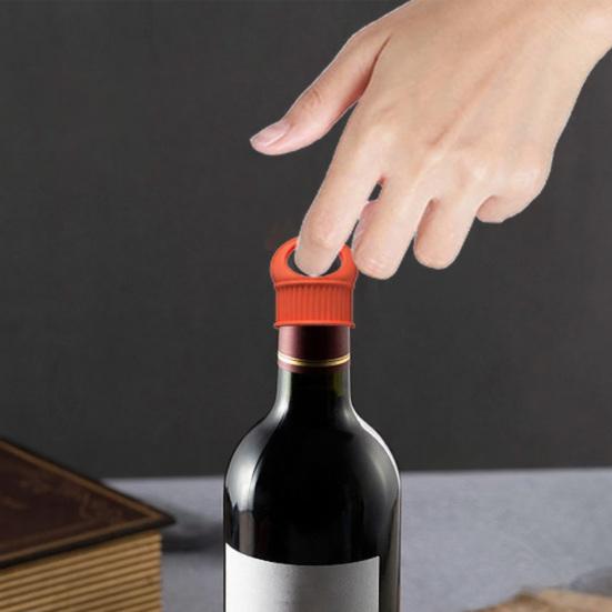 Flexible Silicone Sealing Plugs Wine Bottle Stopper, Preserve Freshness Champagne Sealer, Reusable Fun Gadgets for Parties Standard Bottles