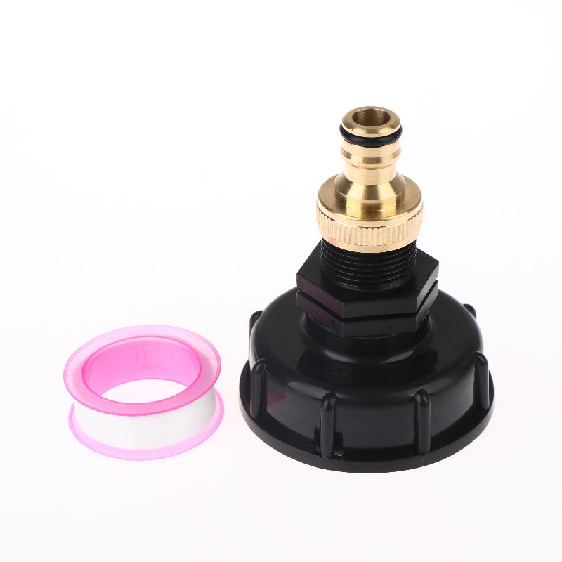 IBC Tank Valve Adapter 1 Set 1 2 3 4 Inch Water Hose Connector 60mm Coarse Thread for Agriculture Use Heavy Duty
