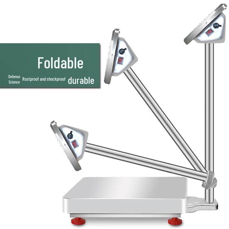 Yingheng 100kg Foldable Stainless Steel Rechargeable Platform Scale (CN Version)
