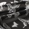 Fashion Butterfly Print Women's Turban Summer Lace Transparent Triangular Scarf Girl Silk Scarf Trendy Bandana Hair Accessories