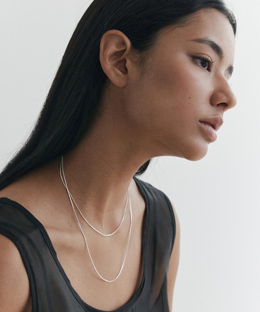 Attica Raw Edit Double Snake Necklace / Nbs007