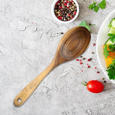 Holzbesteck Kaffeelöffel Salatgabel Reisebesteck für Büro Camping Picknick