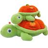 Fluffy Persimmon Tortoise Plush Toys Soft Turtle Animal Doll Turtle Stuffed Doll  Children Gift
