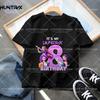 Kpop Demon Hunters Number T-shirt Kawaii Rumy Birthday Tops Party Wear Girls Tee Summer Short Sleeve Cotton Kid Clothes Boutique