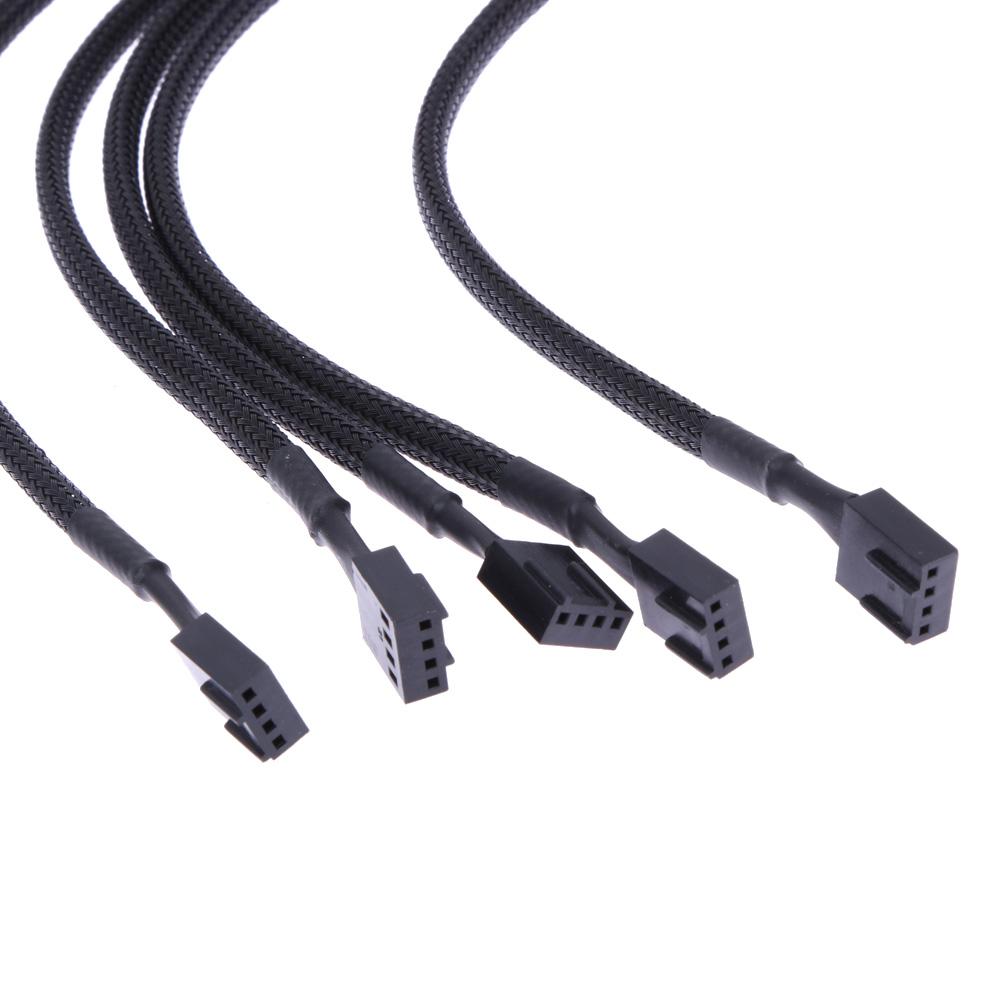5pcs/lot 4 Pin PWM Connector Case Fan Extension Power Cable Case for Compure CPU System for Computer Case Fan 26cm