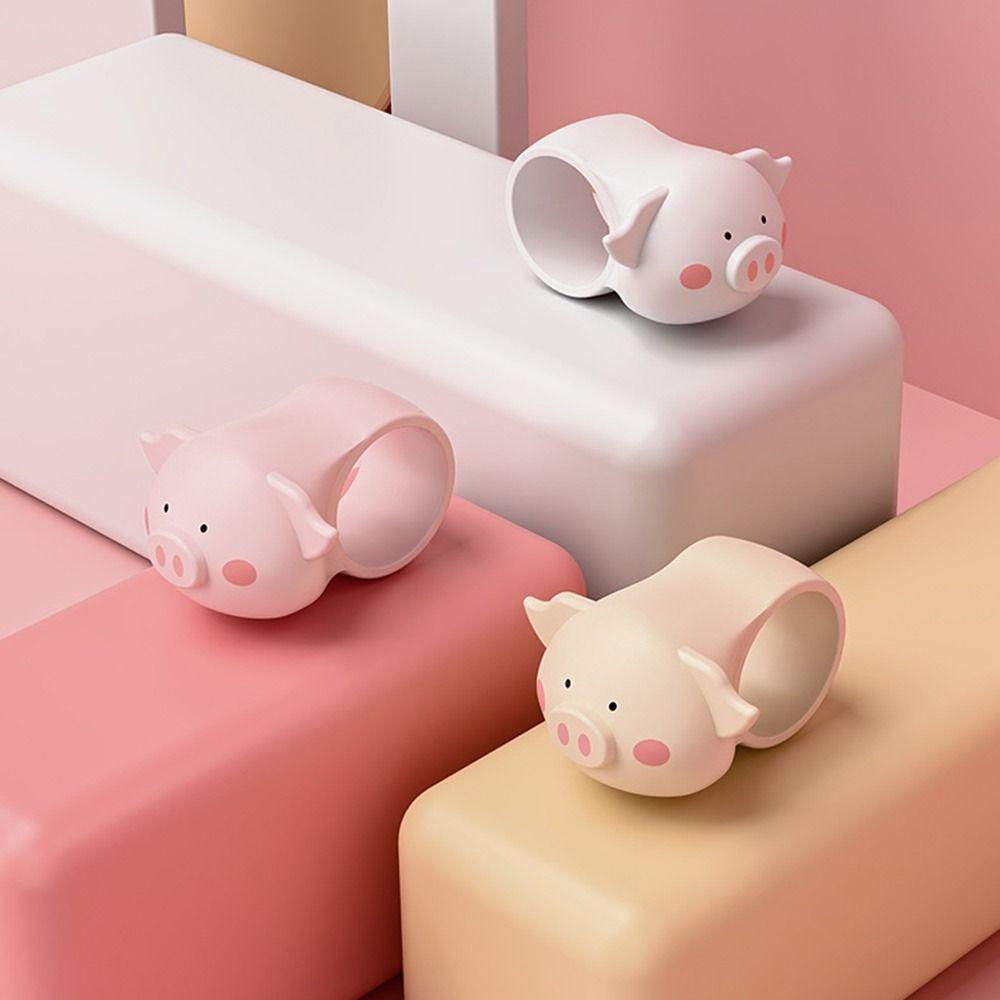 3Pcs Silicone Door Stopper Cartoon Punch-free Doorknob Bumper Pad Silent Anti-Shock Door Handle Anti-collision Ring for Bedroom