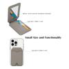 Für Magsafe Kartenhalter Starker Magnetischer Leder-Portemonnaie Für iPhone 17 ProMax Samsung Mit Schminkspiegel Faltbarer Handy-Ständer Hülle
