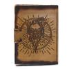 Leather Notebook Skull and Pentagon Burnt Edges 7x5