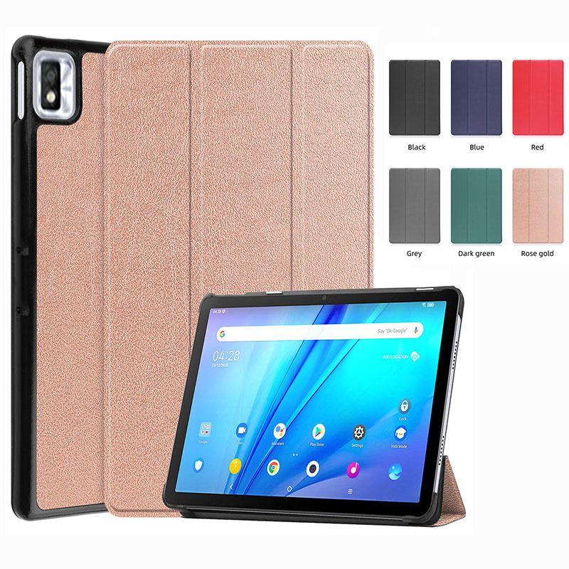 For Funda TCL Nxtpaper Tab 11 Smart Tablet Case 9466X 9166G 10S 9080G 10.1 Tri-Folded Stand Magnetic Cover with Hard Back Shell