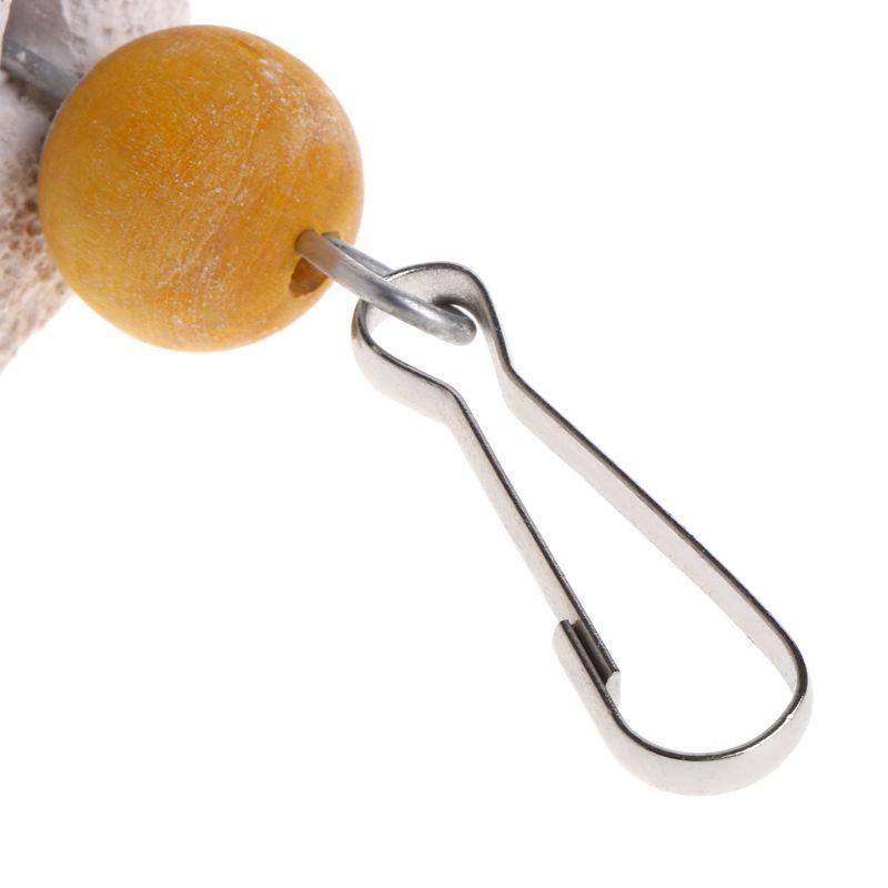 Parrots Chewing Toy Bird Beak Grinding Stone with Bells