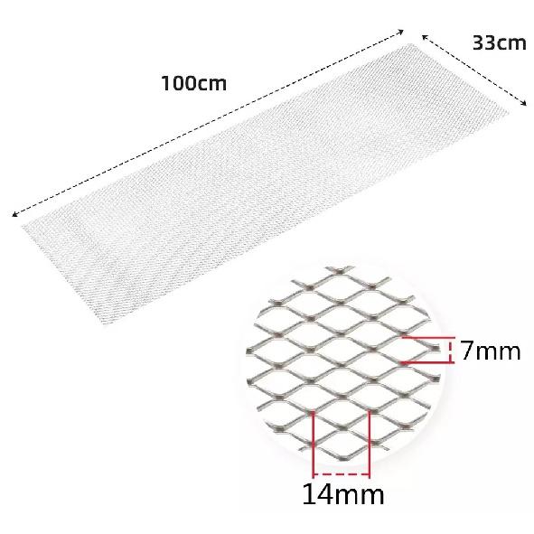 Universal Car Grille Mesh Net Sheet Aluminum Auto Grill ert Bumper 40x13"