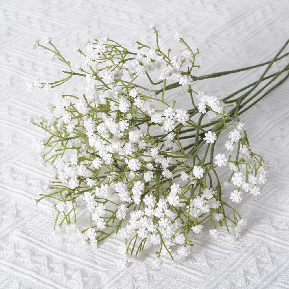 Soft Rubber Gypsophila Flowers 52cm Length Simulated Flower Wedding Party Decoration