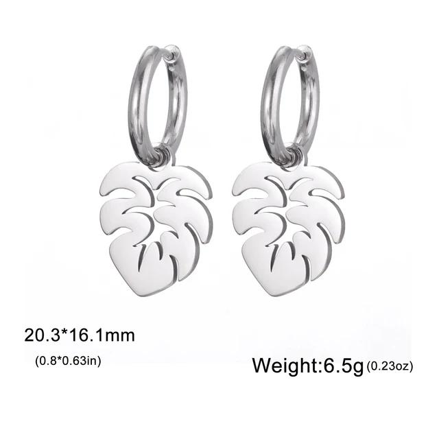 Boucles d'oreilles pendantes en forme de fleur mignonne pour femme, tendance, couleur or, acier inoxydable, nouveauté, boucles d'oreilles, fête, mariage, bijoux, cadeau