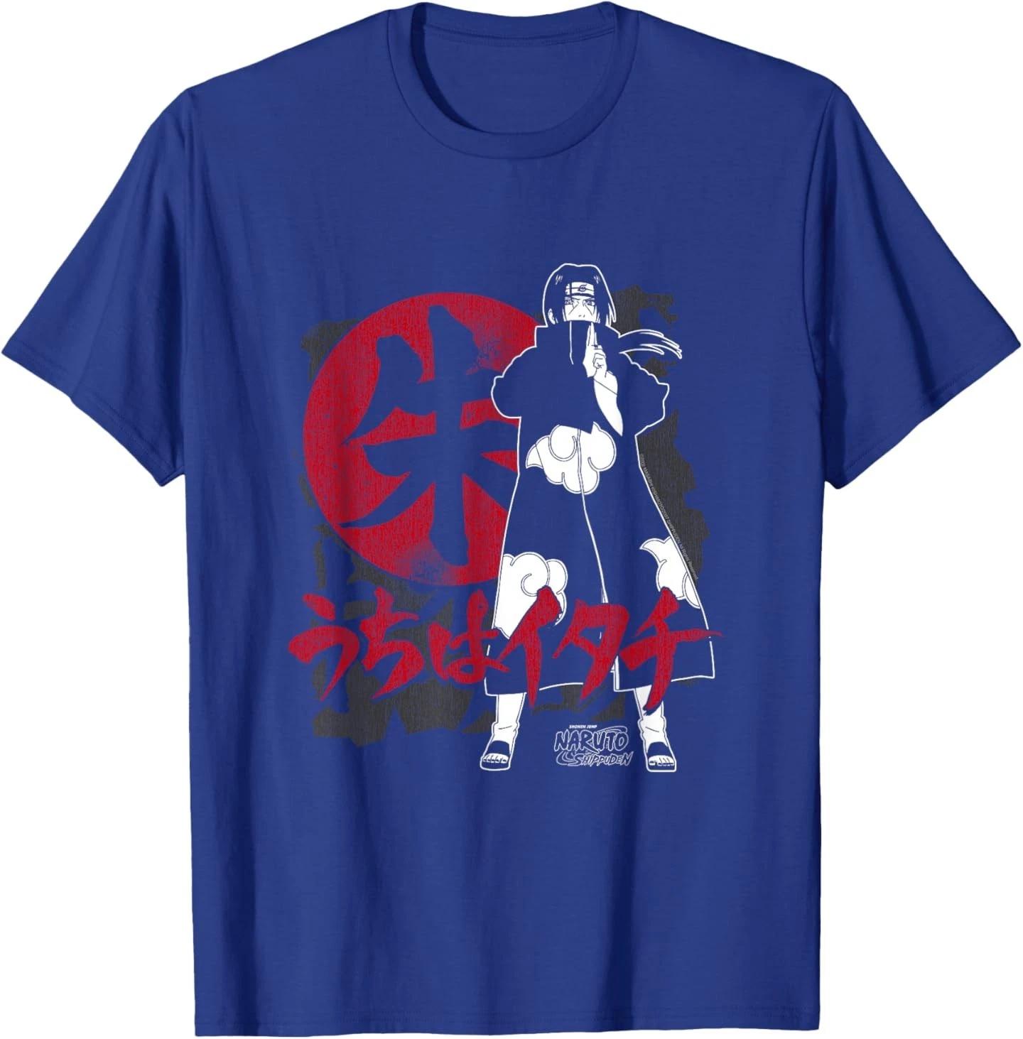 

Naruto Shippuden Itatchi Uchiha Symbols Anime T-Shirt M