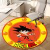 1pc Dragon Ball Z Goku Round Carpet, Made of Polyester,Perfect for Decorating Office Chairs, Living Rooms