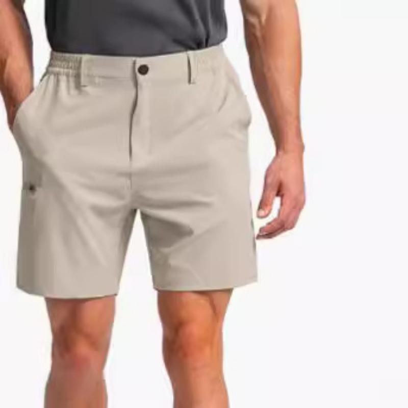 Mens Casual Quick Dry Elastic Waist Golf Shorts