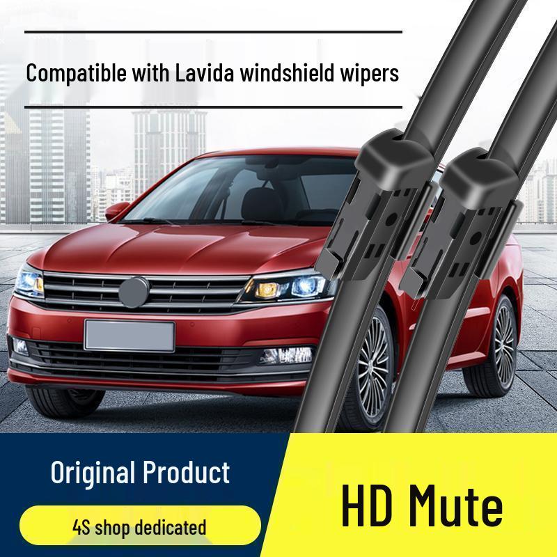 Volkswagen Lavida Rahmenlose Hochauflösende Leise Scheibenwischerblätter mit Original-Gummilippen