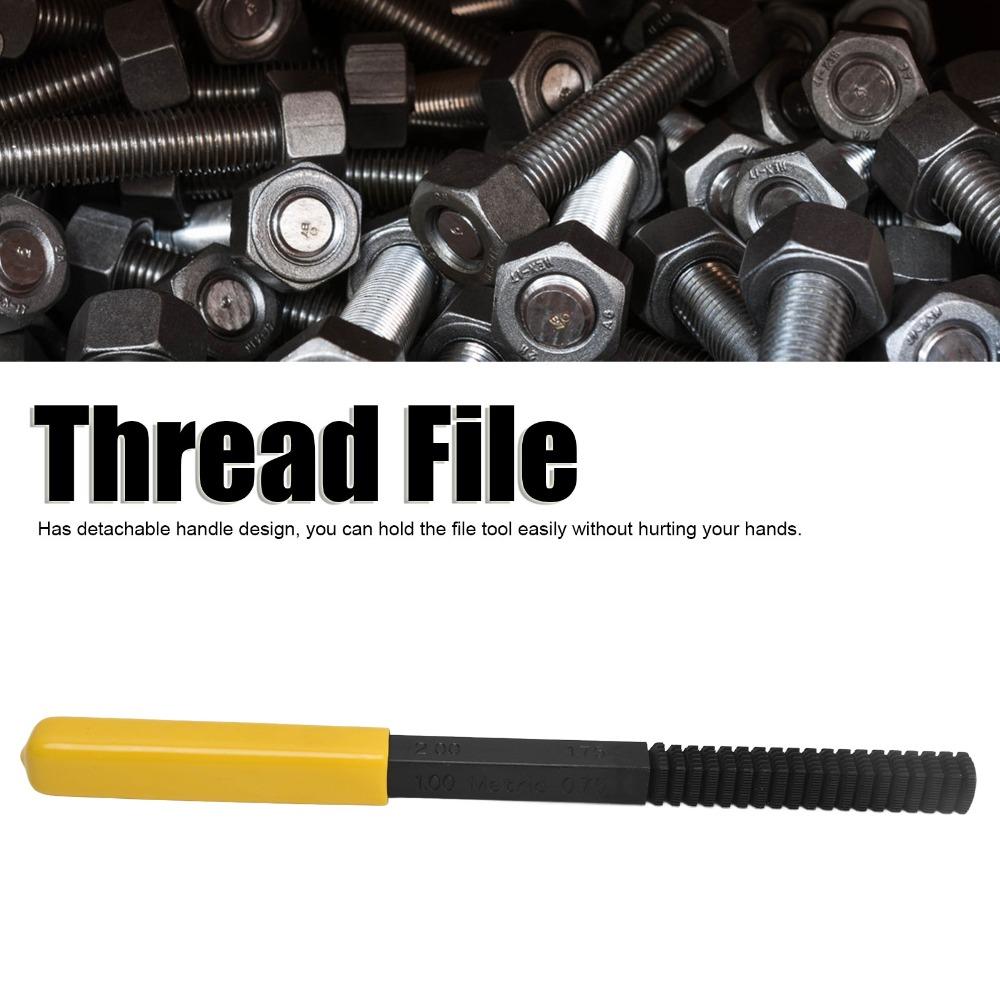 Detachable Thread File Steel Thread Restorer File Accessory Thread Restoring Tool  Bolts
