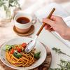 3/4Pcs 304 Stainless Steel Knife Fork Spoon Wood Grain Handle Dinnerware Set Portable Reusable Western Cutlery Dishwasher Safe