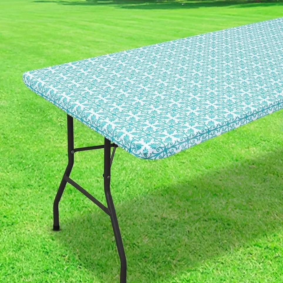 PEVA Waterproof Table Cloth Washable and Stain-resistant Design for Home Kitchen Dining Garden Terrace,Coffee Dining Table Cloth