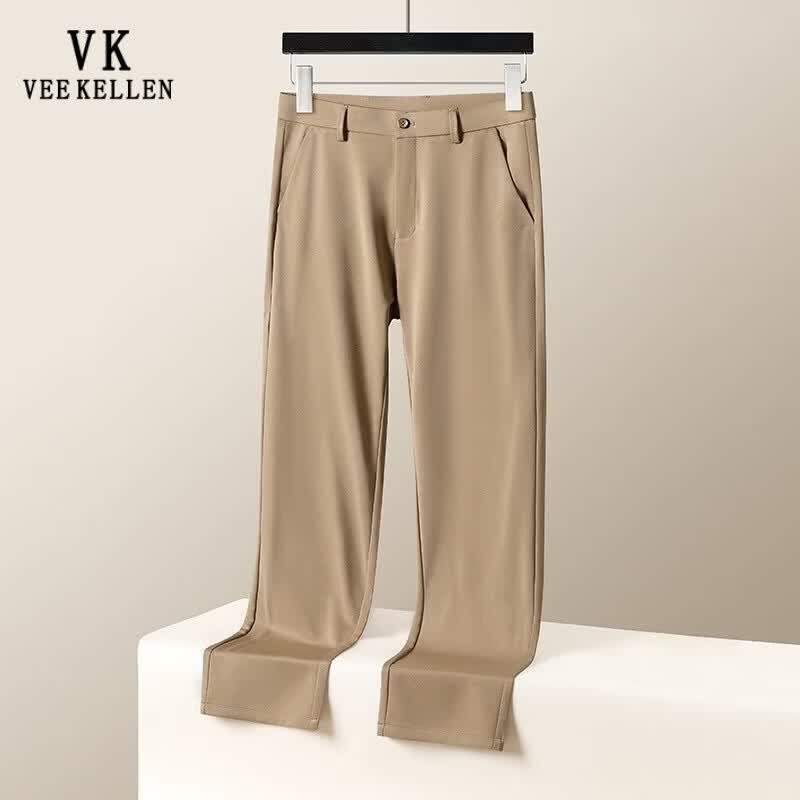 VEE KELLEN Men's Ice Silk Straight Leg Casual Pants
