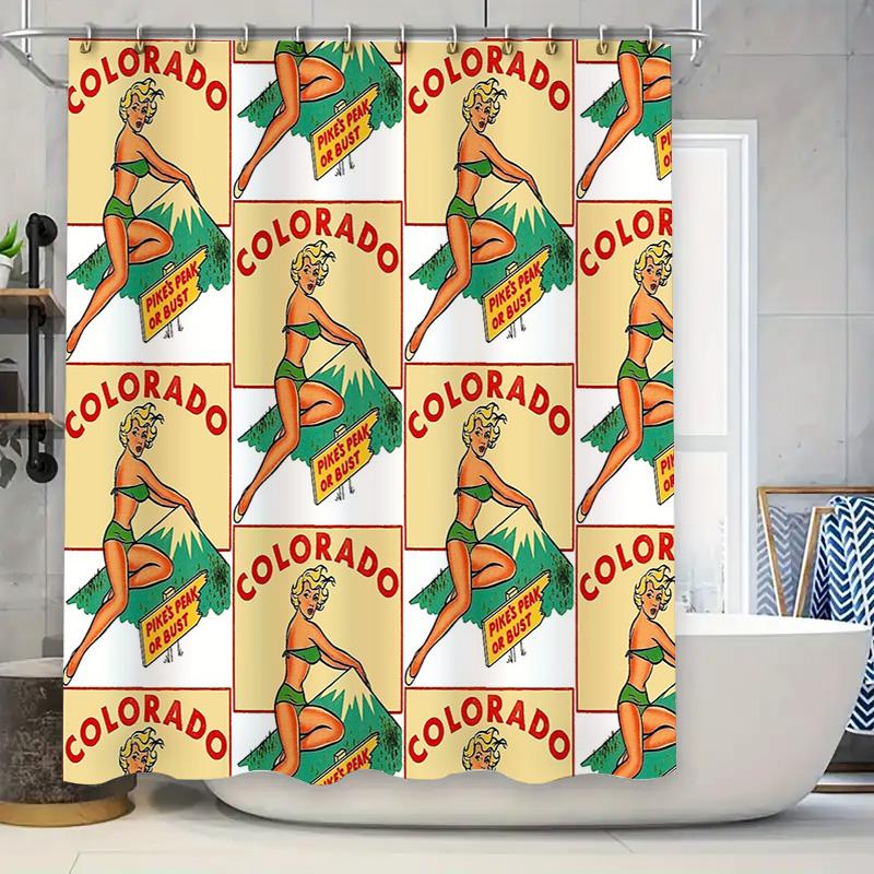 

Floral Shower Curtain Vintage Botanical Print Waterproof Bathroom Decor Farmhouse Rustic Nature Theme Fabric Backdrop W60H190(CM)-1 Pcs