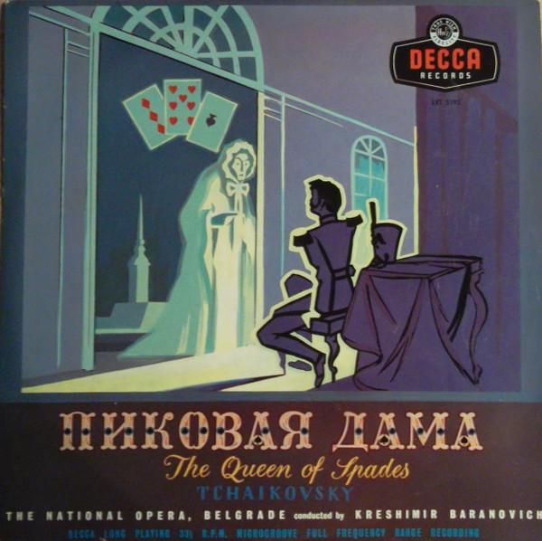 LP Record KRESHIMIR BARANOVICH, THE NATIONAL  - Tchaikovsky The Queen Of Spades XLLA44 LONDON 1956 UK Classical Used