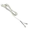New US Standard Non-Polarized 2-Prong Terminal with Sheath, White, 1.85m Power Cord In Stock