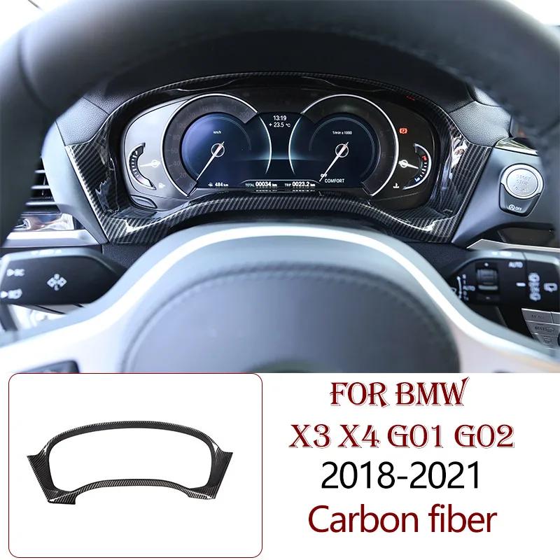 ABS Carbon Fiber For BMW X3 X4 G01 G02 2018-2025 Interior Kit Dashboard Console Gear Shift Panel Decoration Cover Trim Sticker