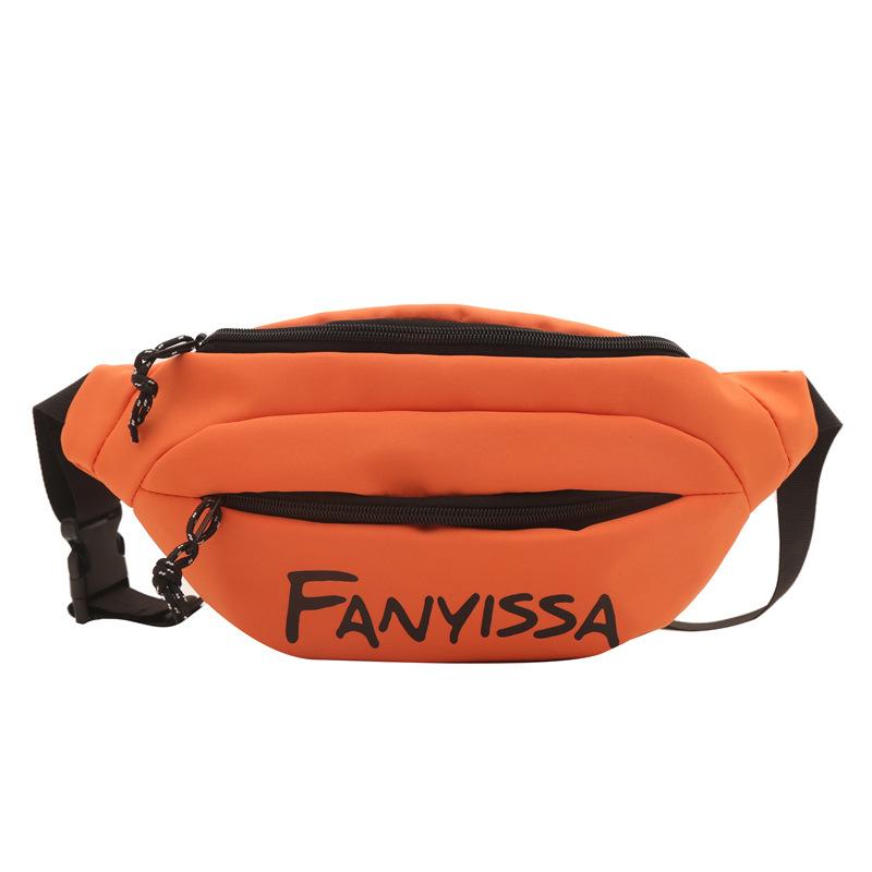 

Personalized printed letters on the new casual bag 2024 spring new trend sports contrasting color shoulder messenger bag