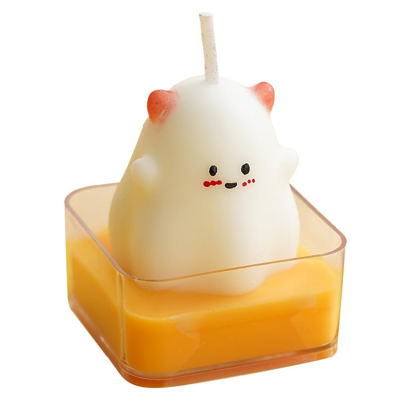 Handmade Pumpkin-Shaped Halloween Scented Candle