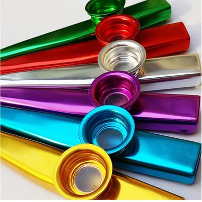 Beginner Flute Metal Kazoo Lightweight Portable Woodwind Instrument For Music Lovers Simple Design Easy To Play
