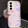 Tiny Hearts Pattern Case For Samsung Galaxy S25 Edge S24 S23 S22 Ultra S24 FE A56 A16 A15 A55 A54 A35 A26 A36 Soft Phone Cover