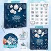 Jewelry Calendar Advent 2025 24 Days 2025 Bracelets Kit Christmas Girl Calendar Advent Charm Kit for Holiday Birthday Valentines