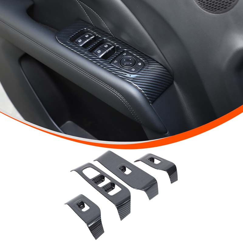 ABS Carbon Fiber For Haval H9 2026-2026 Car Gear Shift Panel Trim Window Glass Lift Button Switch Trim Cover Car Accessories