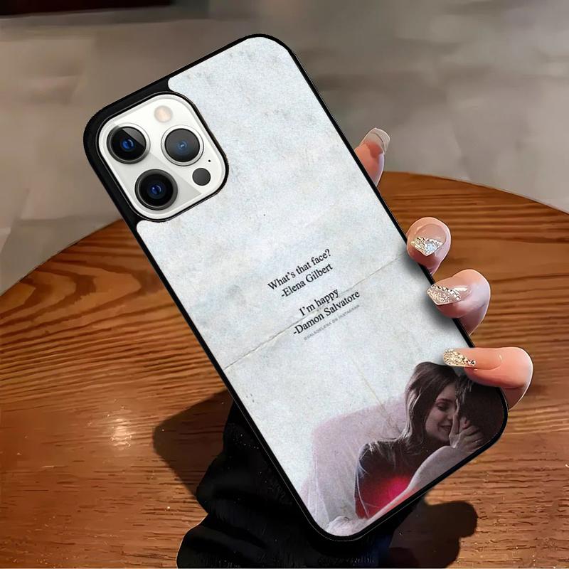 

Elena Damon The Vampire Diaries Phone Case For iPhone 17 Air 16 15 14 13 12 11 Pro Max Max Plus Bumper Case Cover iPhone 17Air