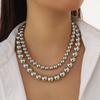 Ni Ni's same pearl necklace women's neck chain light luxury high-end collarbone chain